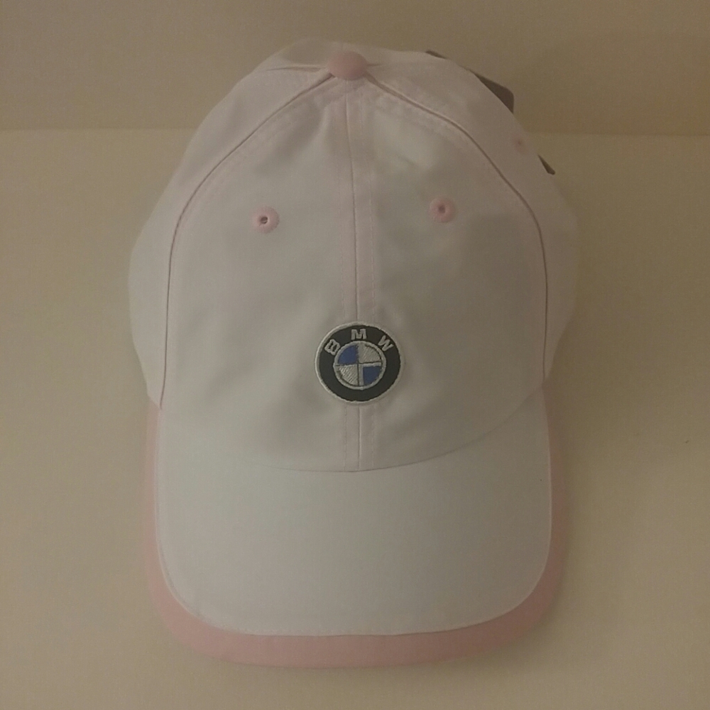 BMW Baseball Cap with Pink Trim